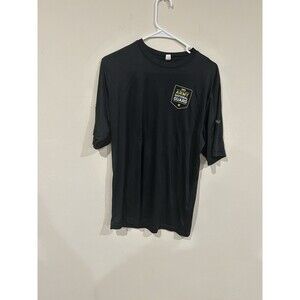 IOWA Army National Guard Flag T-shirt Black Unisex Size Large Cotton Blend